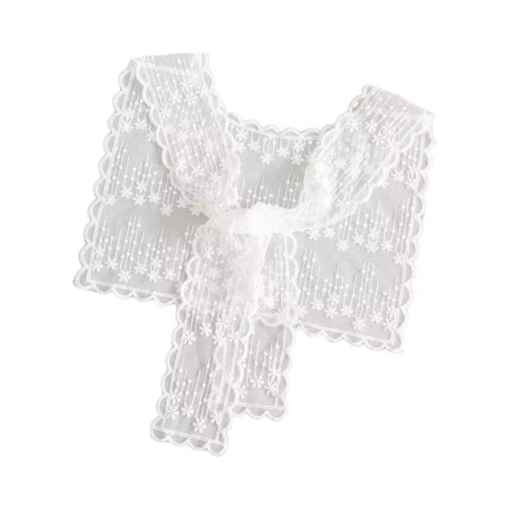 Embroidery Shawl - Zarif Hollow Out Dantel Şal Eşarp