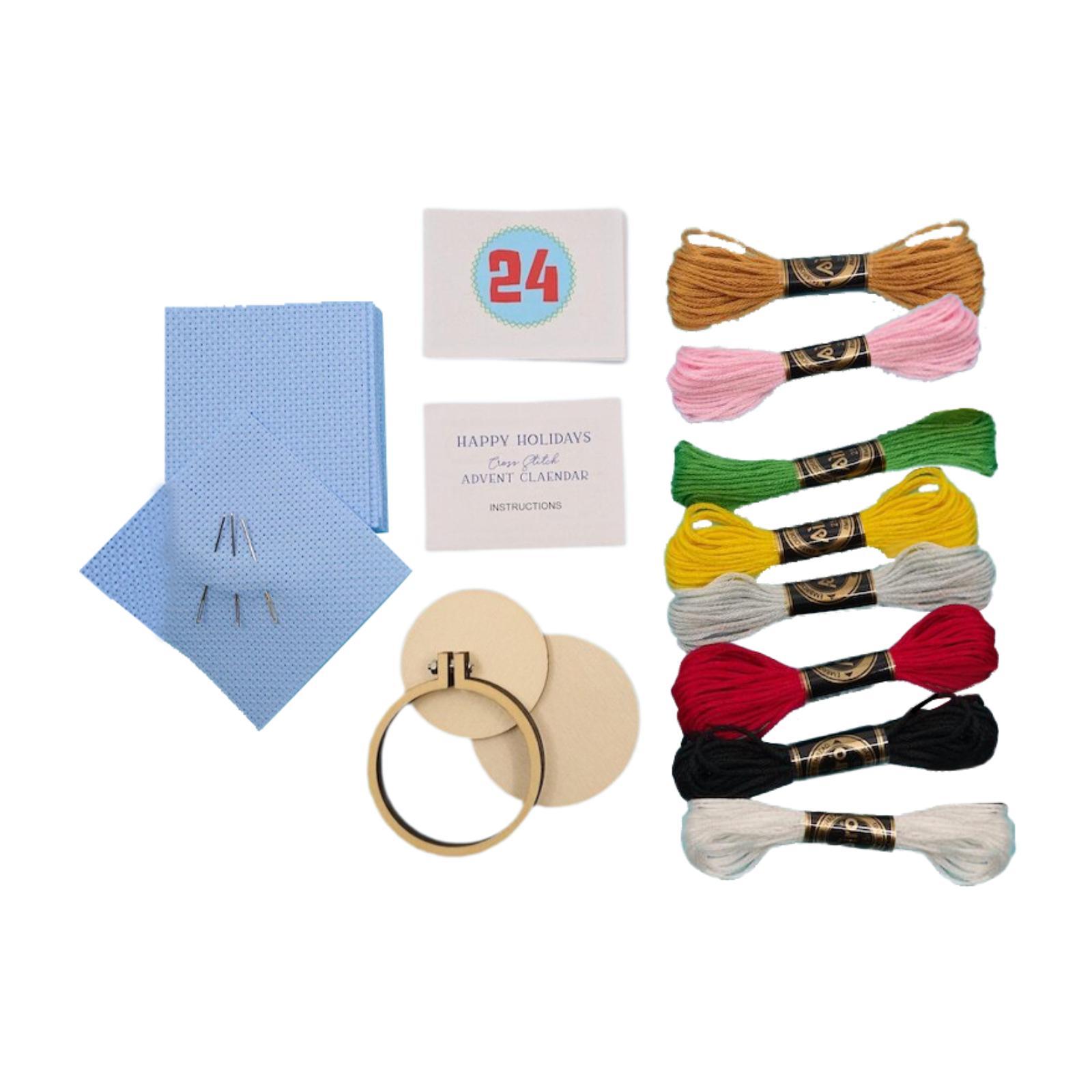 Embroidery Xmas Kits - Noel Advent Takvimi, Noel Nakış Seti,