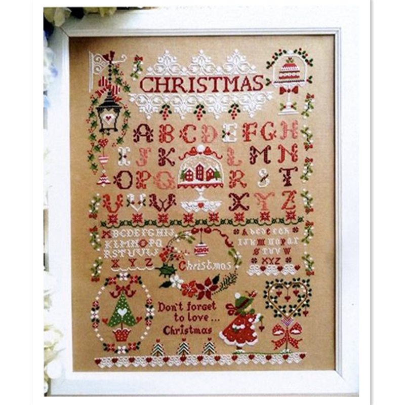 Embroidery Xmas Designs - Noel kız çapraz dikiş kiti noel
