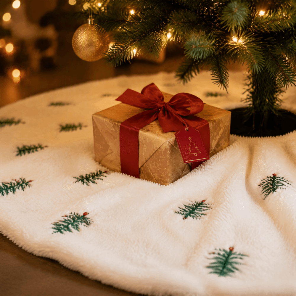Embroidery Xmas Designs - Noel Aksesuarı Noel Ağacı Eteği Suni