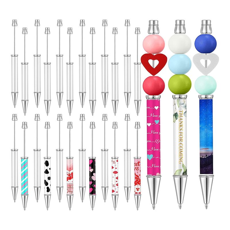 Transfer Pen Ink - Süblimasyon Boncuklu Tükenmez Kalemler Metalik Siyah
