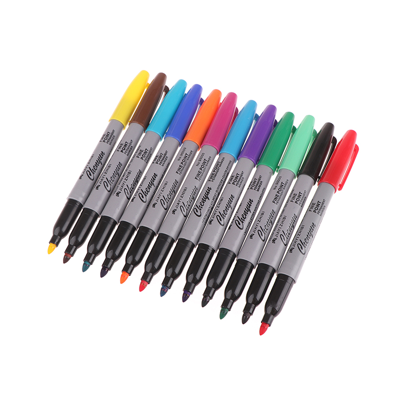 Transfer Pen Ink - 【6/12 adet Microblading Silinebilir Cilt İşaretleyici