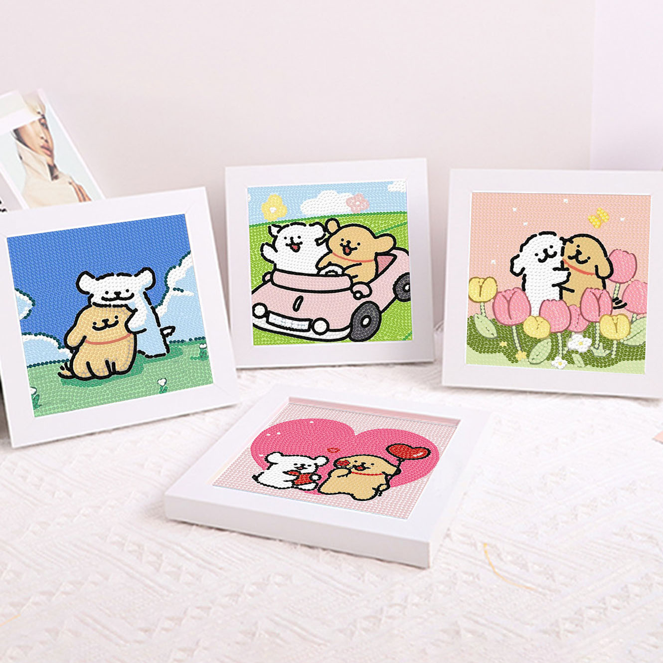 Embroidery Gift Ideas - Karikatür çizgi film köpek yavrusu kristal