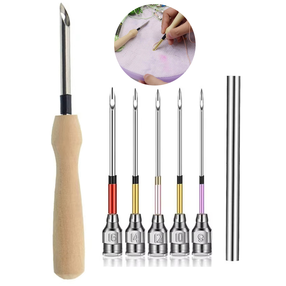 1 takım Punch İğne Seti Nakış  - Punch Needle Handle incelemesi ve fiyatı