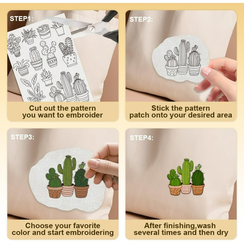 30 Adet Bonsai Kaktüs Nakış De - Water Soluble Stabilizer incelemesi ve fiyatı