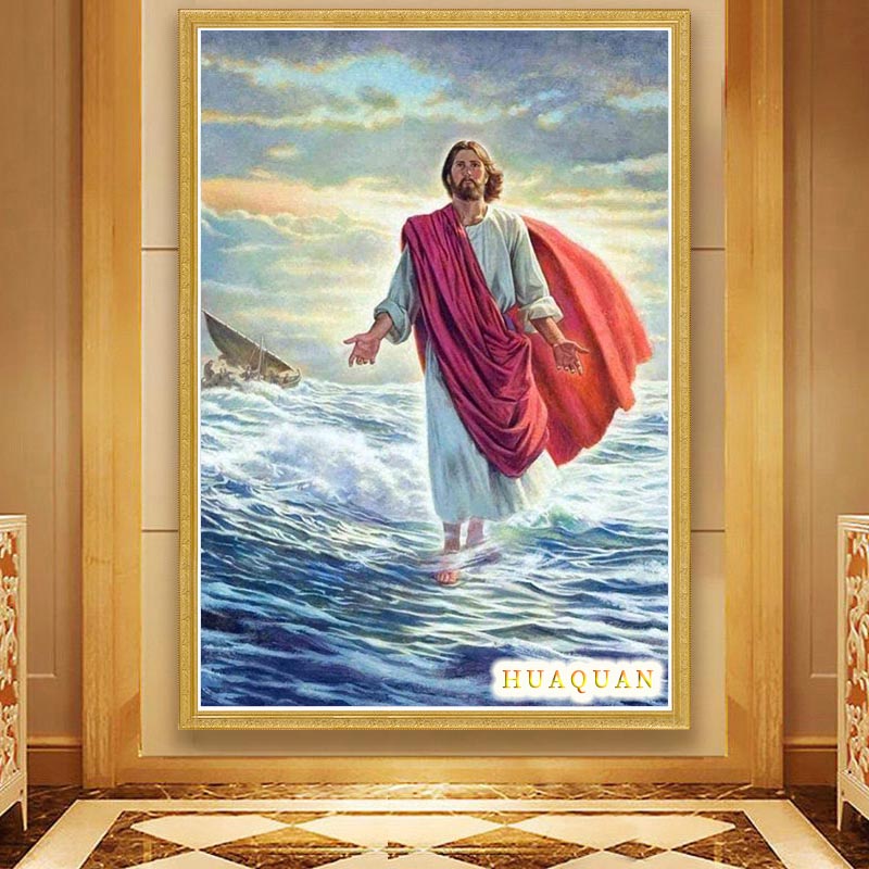 Hıristiyanlık İsa yürüyen deni - Embroidery Jesus incelemesi ve fiyatı