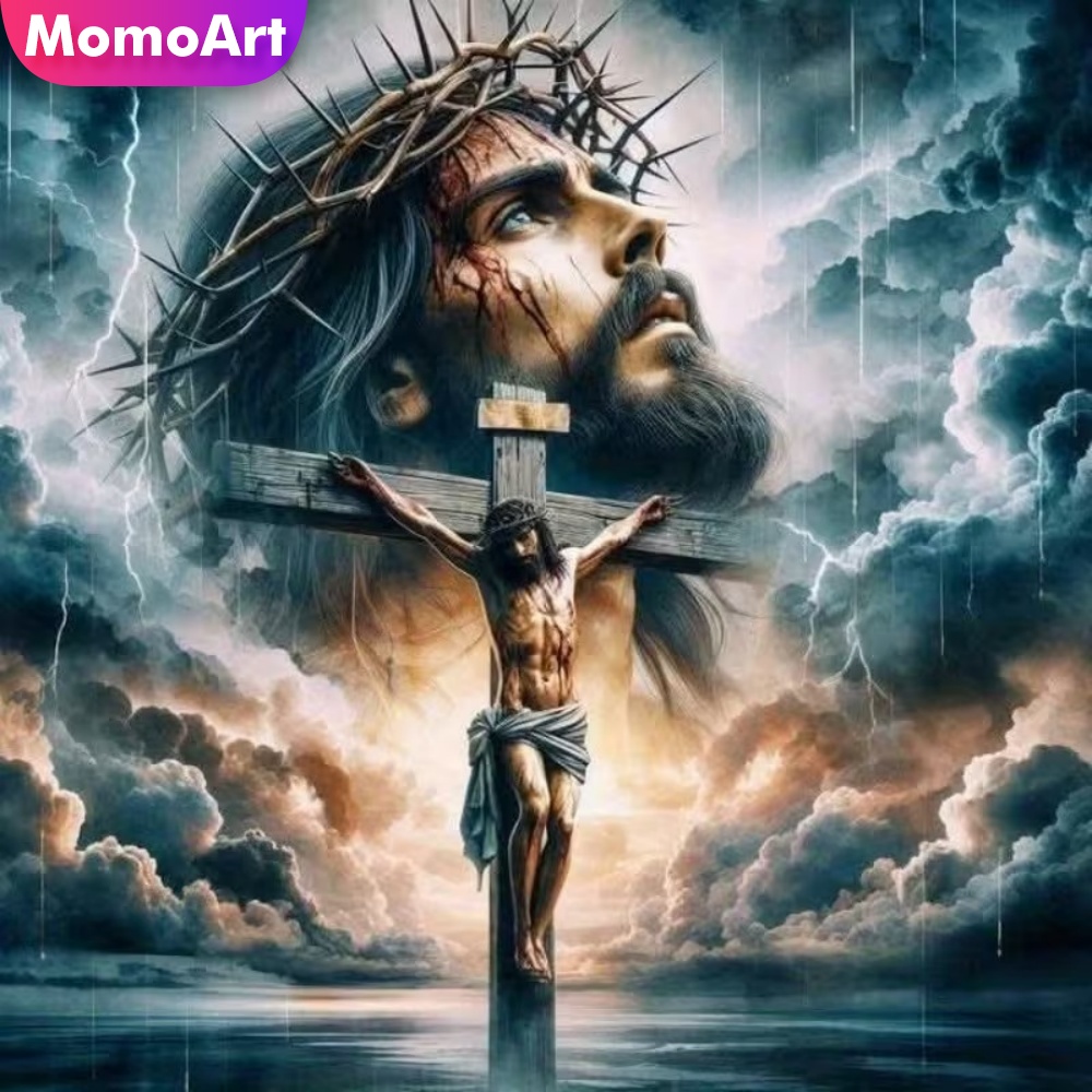 Momoart Elmas Boyama Adam Port - Embroidery Jesus incelemesi ve fiyatı