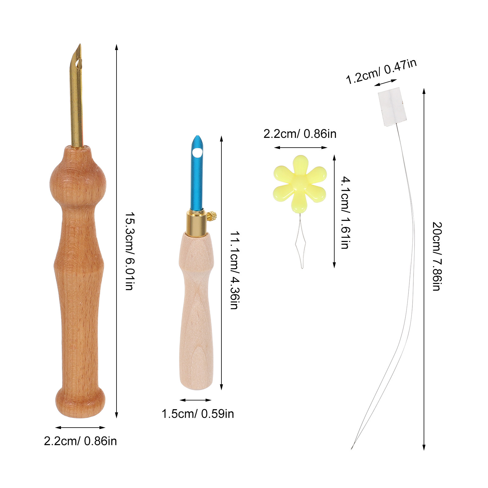 1 Set Ayarlanabilir İğne Aracı - Punch Needle Handle incelemesi ve fiyatı