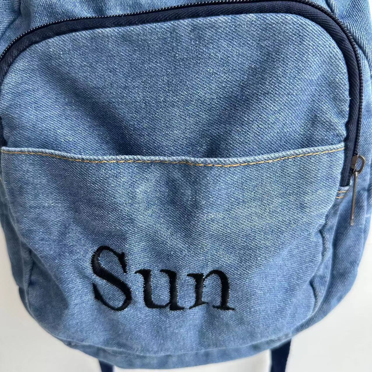Denim sırt çantası kızların ye - Embroidery Gift Ideas incelemesi ve fiyatı