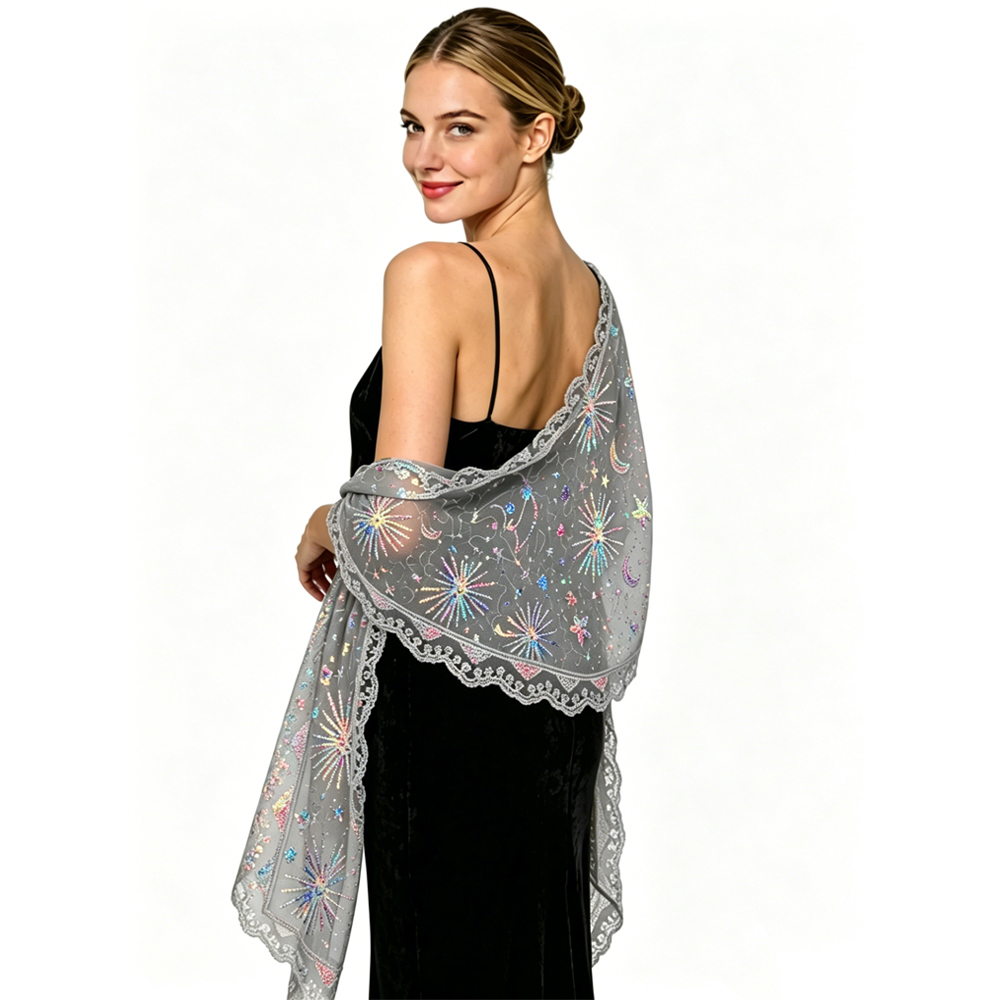 1920'ler Payetli Çiçek Nakışlı - Embroidery Shawl incelemesi ve fiyatı