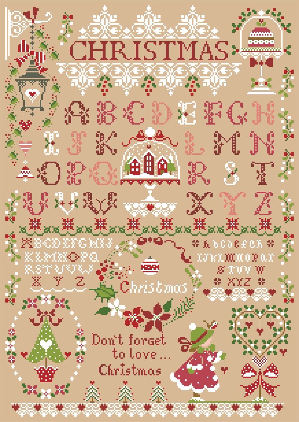 Noel kız çapraz dikiş kiti noe - Embroidery Xmas Designs incelemesi ve fiyatı