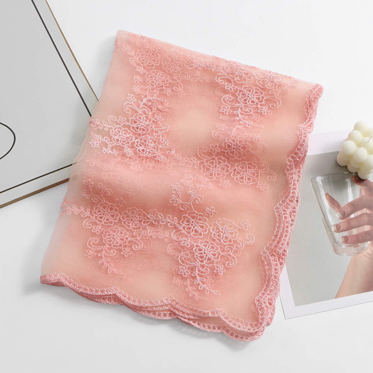 Kadın zarif dantel eşarp oymak - Embroidery Shawl incelemesi ve fiyatı