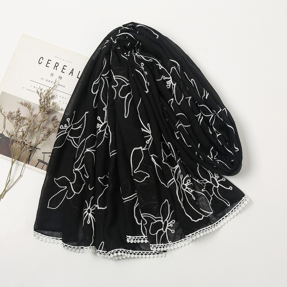 Çok Yönlü Zarif Tesettür Eşarp - Embroidery Shawl incelemesi ve fiyatı