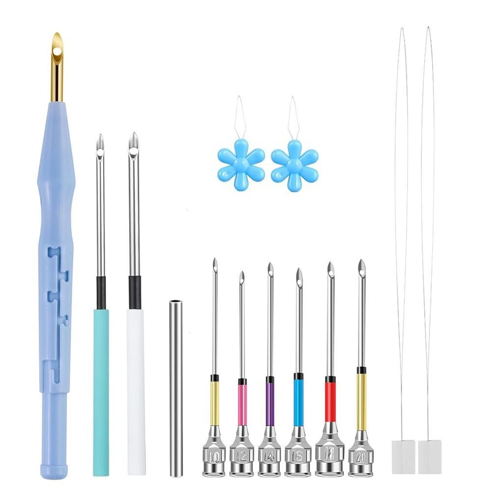 14 adet yumruk iğne seti ayarl - Punch Needle Handle incelemesi ve fiyatı