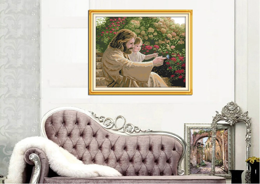 Sevinç Pazar İsa ve Bir Çocuk  - Embroidery Jesus incelemesi ve fiyatı