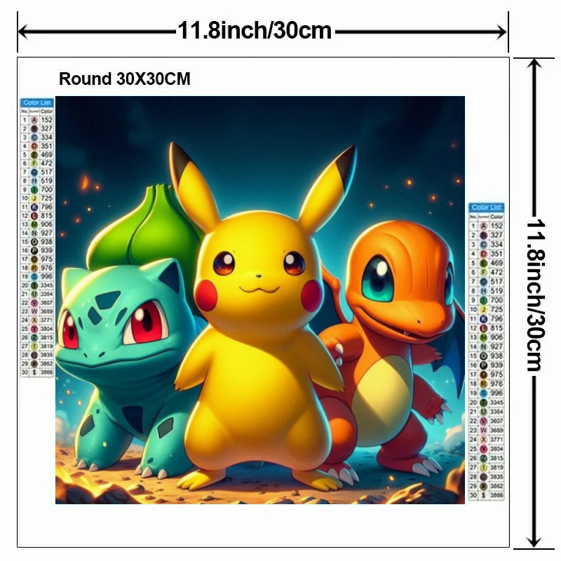 Karikatür Pokémon 5D DIY Elmas - Embroidery Gift Ideas incelemesi ve fiyatı