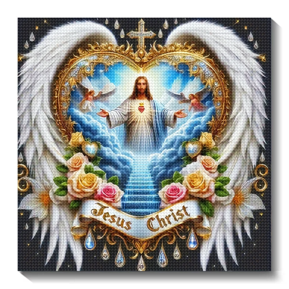 5D DIY Elmas Boyama Portre İsa - Embroidery Jesus incelemesi ve fiyatı