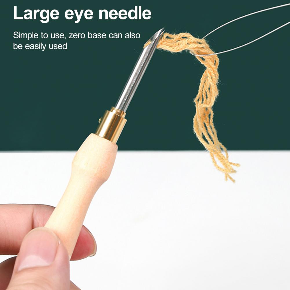 Nakış Iğnesi Ahşap Saplı Örgü  - Punch Needle Handle incelemesi ve fiyatı