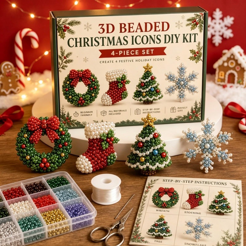 3D İnci Noel Yavrusu Sanat Kit - Embroidery Xmas Kits incelemesi ve fiyatı