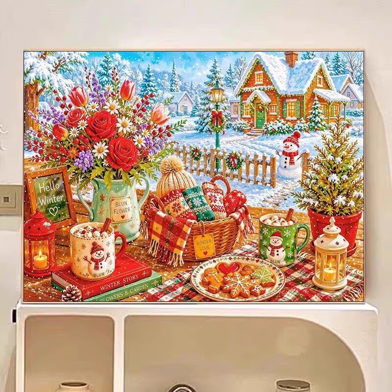 9CT 14ct Kış Baskılı Kitleri Ç - Embroidery Tas incelemesi ve fiyatı