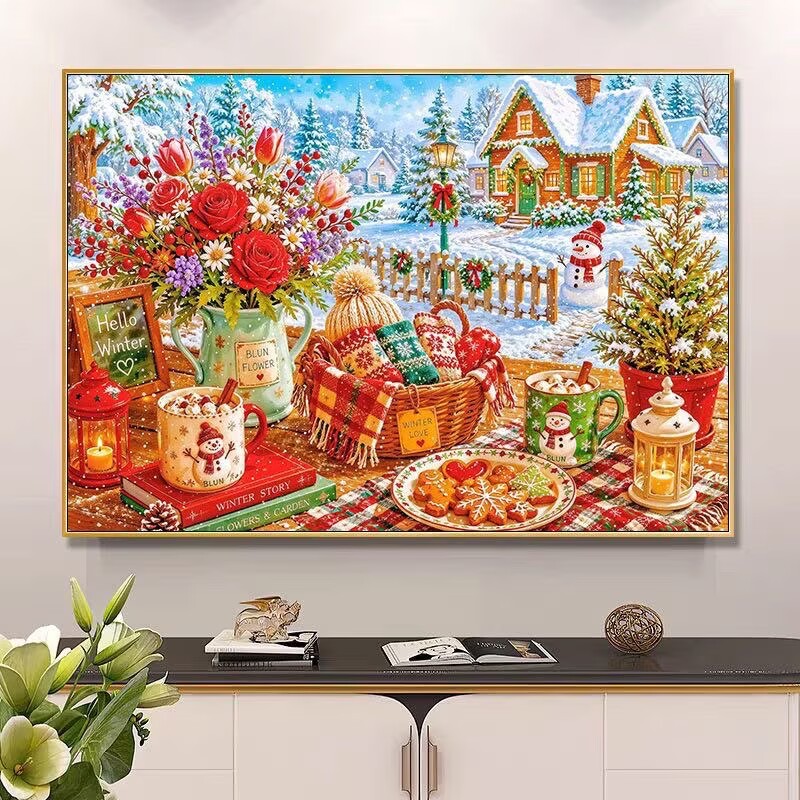9CT 14ct Kış Baskılı Kitleri Ç - Embroidery Tas incelemesi ve fiyatı