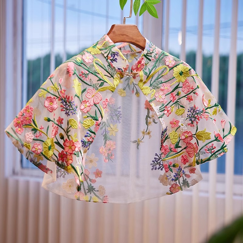 Kadın İlkbahar Yaz Çiçek Nakış - Embroidery Shawl incelemesi ve fiyatı